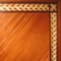 Jatoba with Maple Merbau and Wenge border. Jatoba with Maple Merbau and Wenge border