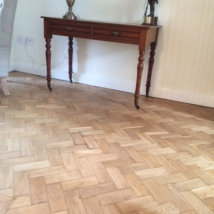 Solid Oak Block Herringbone Flooring